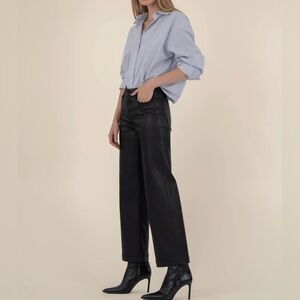 Kut from the Kloth MEG Black Wide-Leg Pants